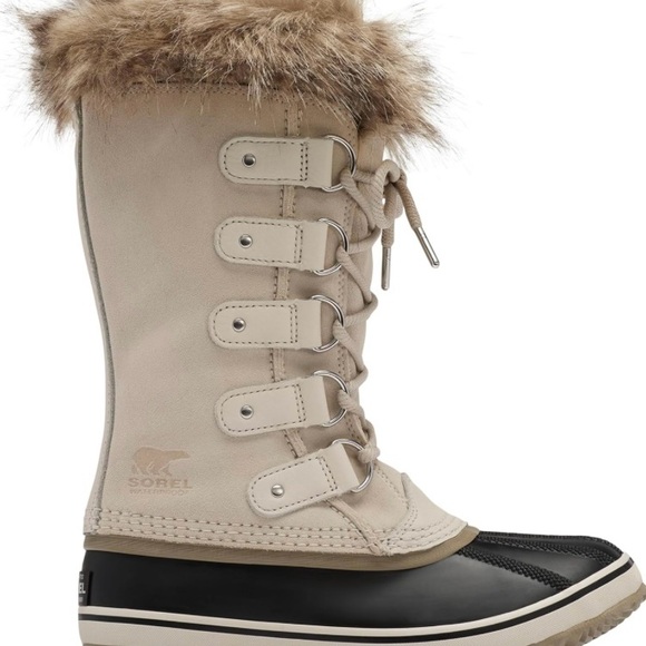 SOREL Waterproof , Insulated Suede Boots Womens Sz  7.5 Taupe /Black Joan of Arc - Picture 9 of 9